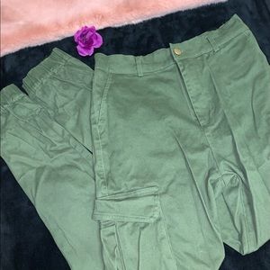 Forever21 Sage Cargo Pants